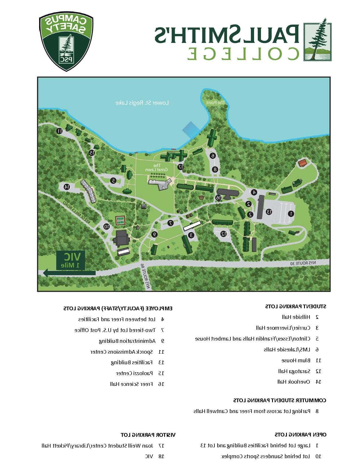 Campus Parking Map